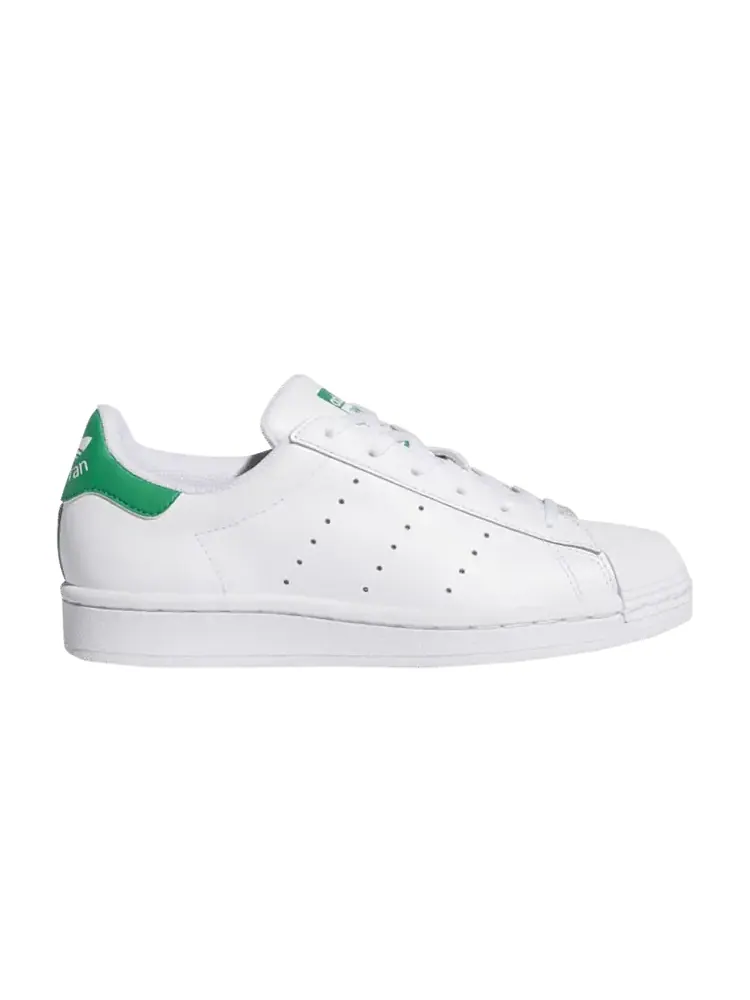 Кроссовки adidas Superstar Stan Smith J 'Cloud White Green' — изображение 1 из 1, белый/белый/зеленый