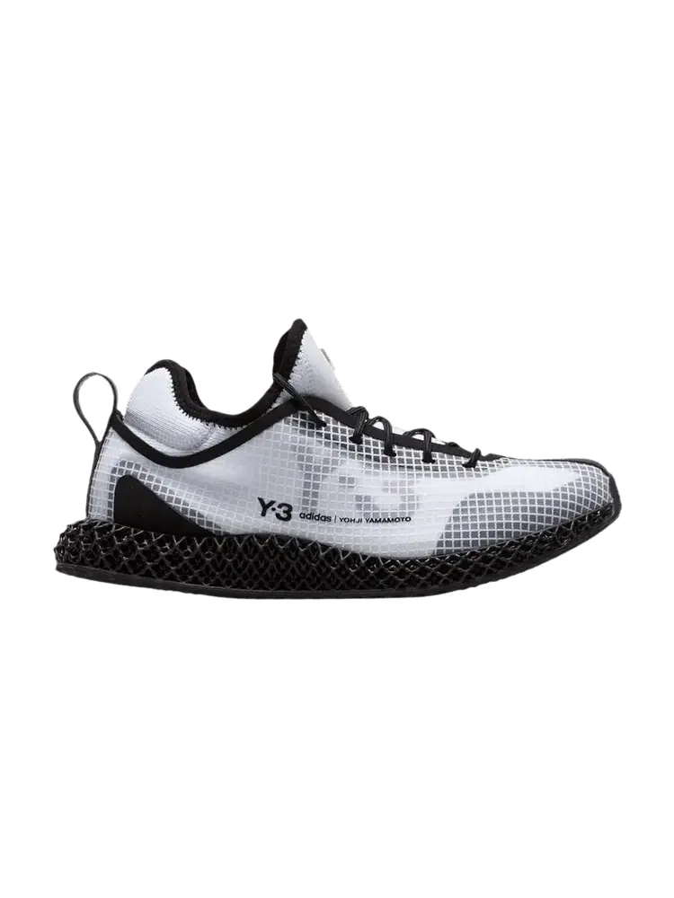 Кроссовки Y-3 Runner 4D IO 'White Black' — изображение 1 из 1, белый черный