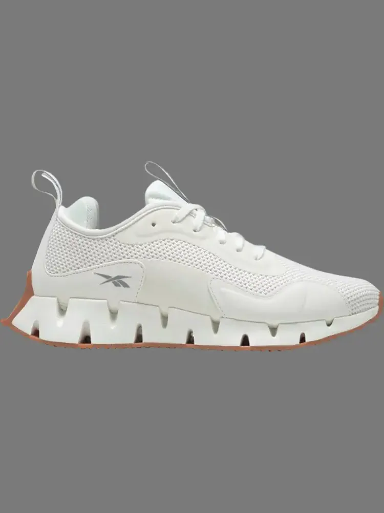 Кроссовки wmns zig dynamica 'chalk gum' Reebok, пломбир — изображение 1 из 1, бежевый