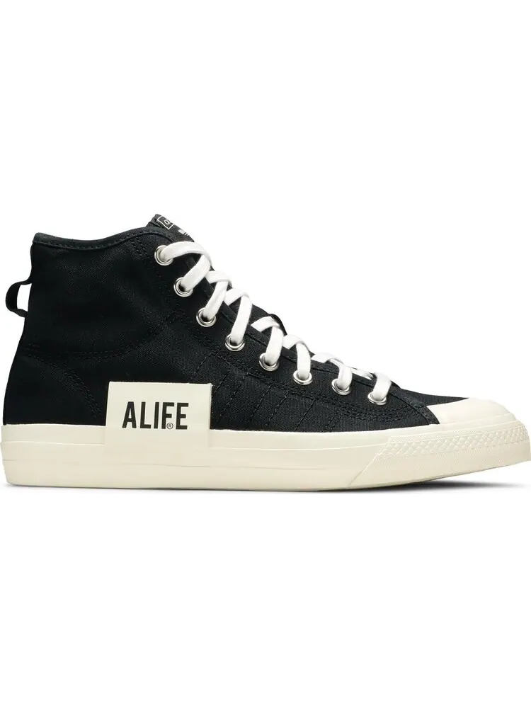 Кроссовки Adidas ALIFE x Nizza High 'Black' — изображение 1 из 8, черный