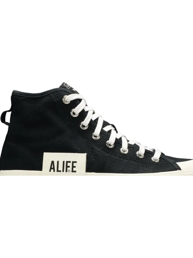 Кроссовки Adidas ALIFE x Nizza High 'Black' — изображение 2 из 8, черный