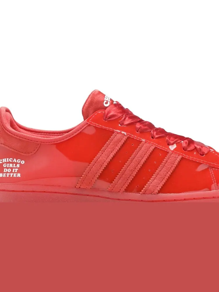 Кроссовки Adidas Fat Tiger Workshop x Superstar 'Chicago Girls Do It Better' — изображение 2 из 8, красный