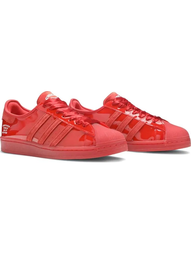 Кроссовки Adidas Fat Tiger Workshop x Superstar 'Chicago Girls Do It Better' — изображение 8 из 8, красный