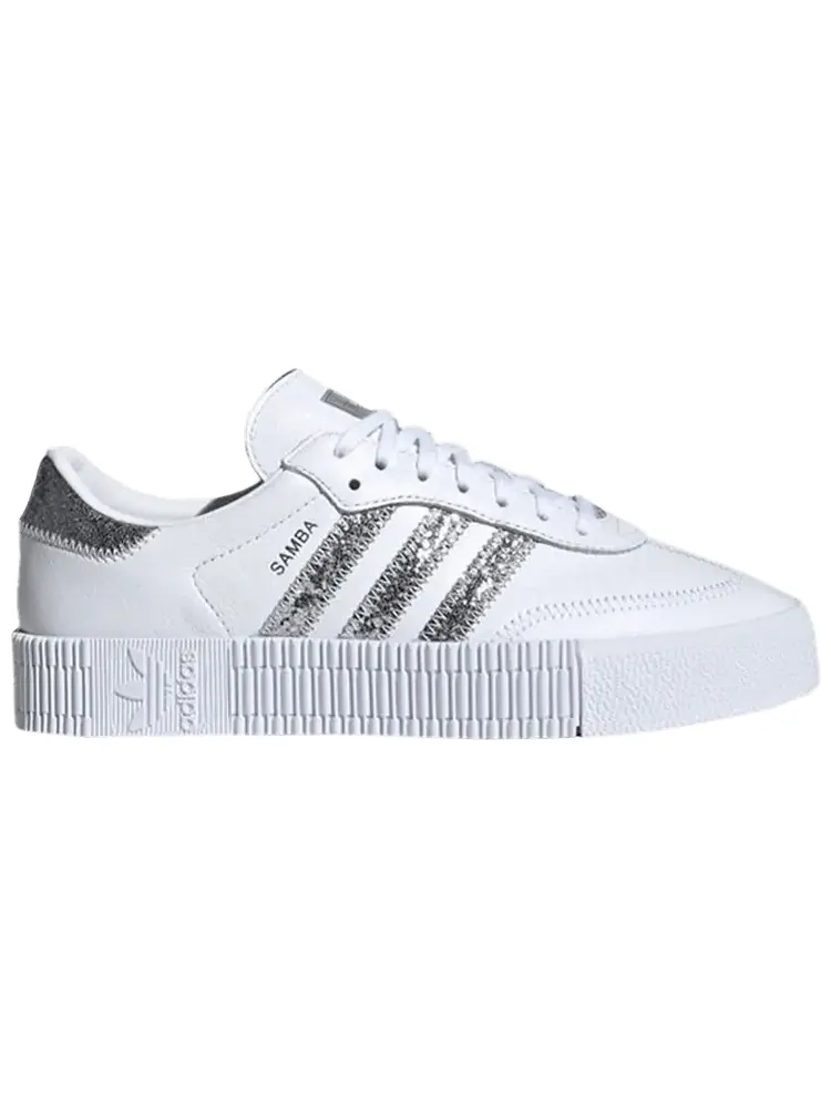 Кроссовки adidas Wmns Sambarose 'White Silver Metallic' — изображение 1 из 1, белый