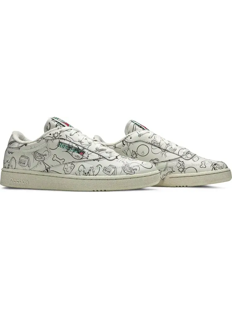 Кроссовки tom & jerry x club c 'sketch' Reebok — изображение 8 из 8, загар