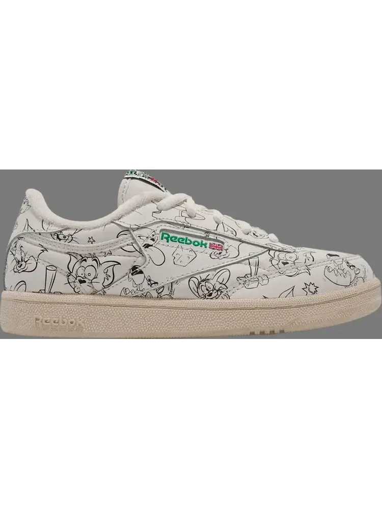 Кроссовки tom & jerry x club c little kid 'sketch' Reebok, пломбир — изображение 1 из 1, бежевый