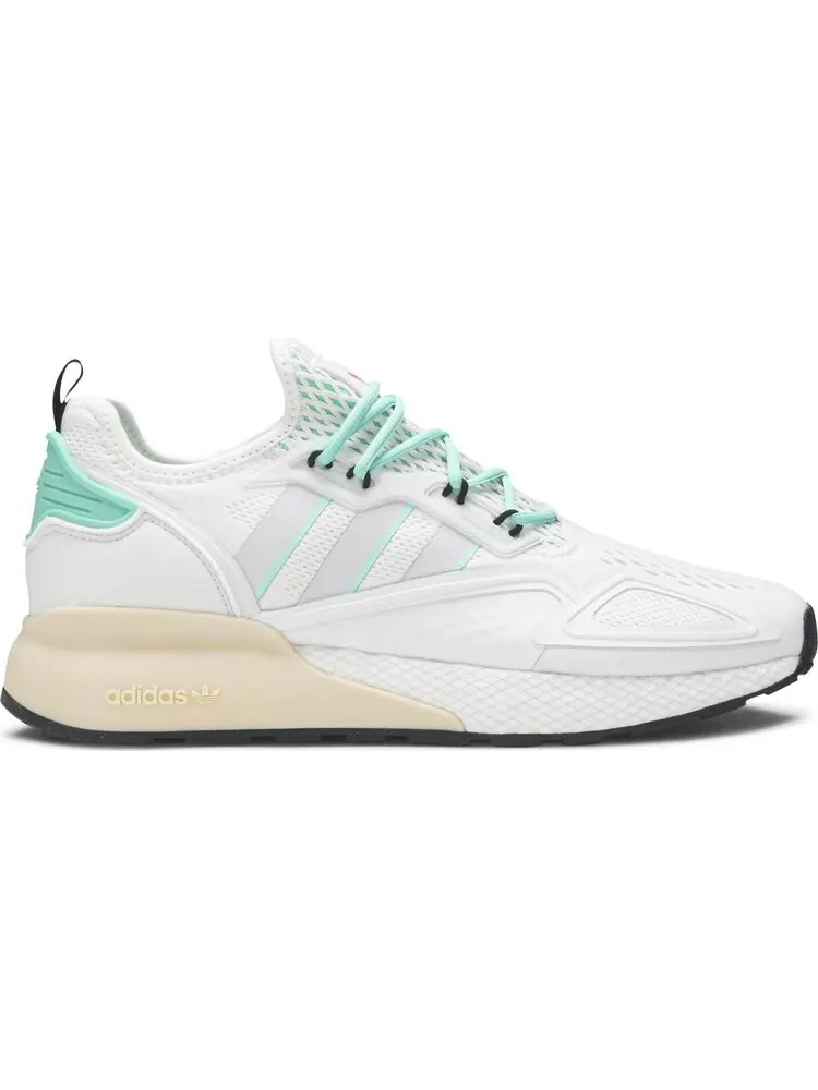 Кроссовки Adidas ZX 2K Boost 'Grey Hi-Res Green' — изображение 1 из 8, серый