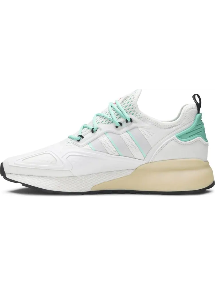 Кроссовки Adidas ZX 2K Boost 'Grey Hi-Res Green' — изображение 3 из 8, серый