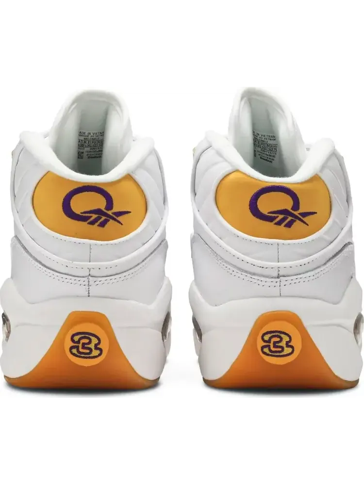 Кроссовки Reebok Question Mid 'Yellow Toe' — изображение 6 из 8, желтый