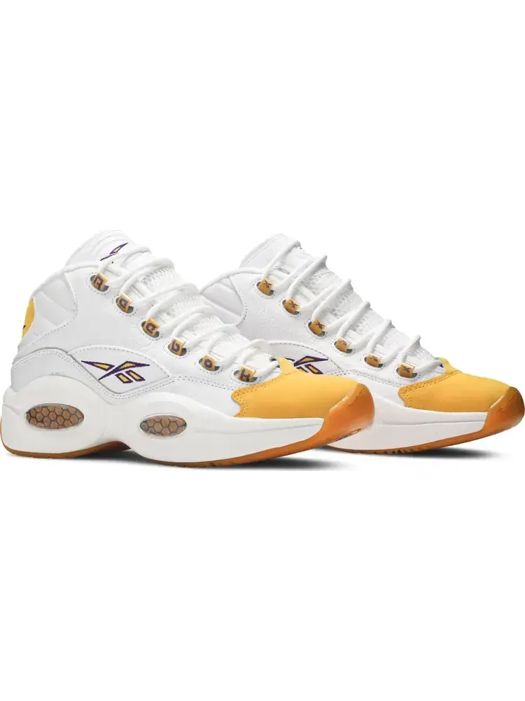 Кроссовки Reebok Question Mid 'Yellow Toe' — изображение 8 из 8, желтый