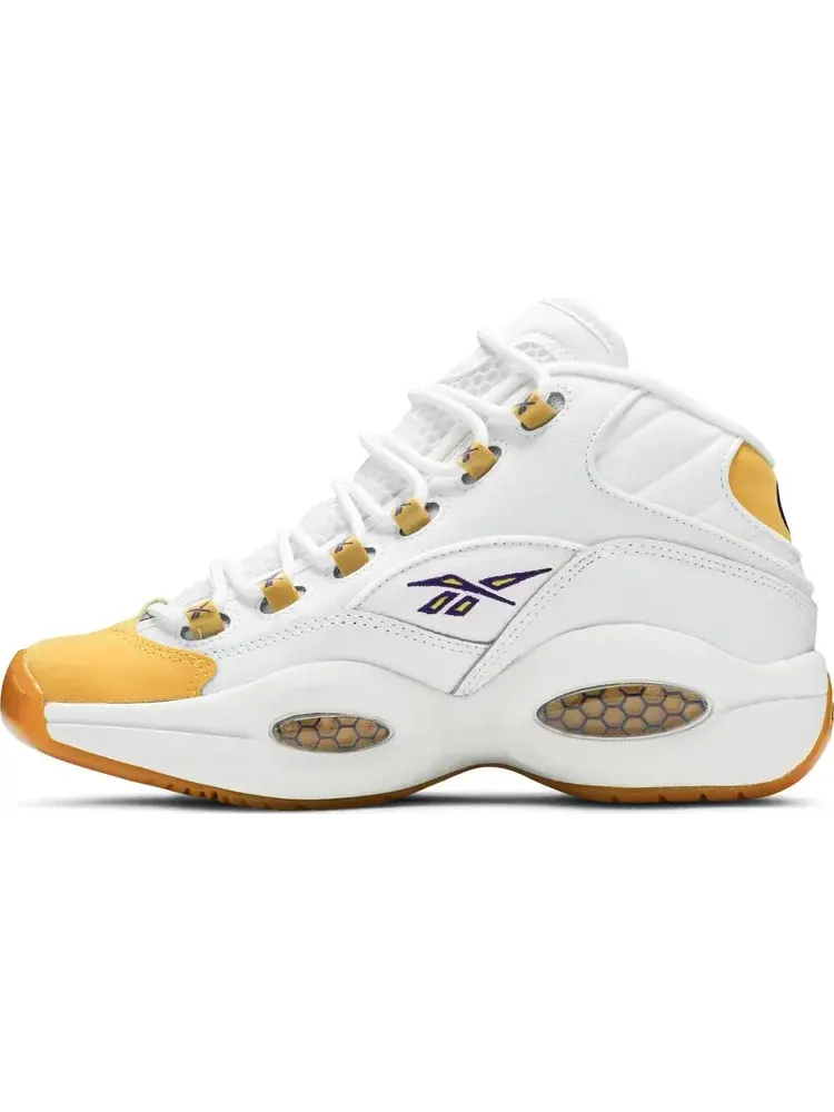 Кроссовки question mid gs 'yellow toe' Reebok — изображение 3 из 8, желтый