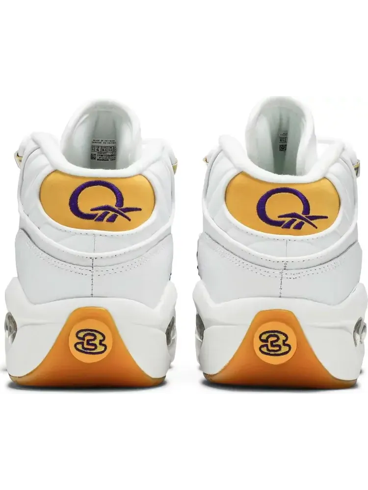Кроссовки question mid gs 'yellow toe' Reebok — изображение 6 из 8, желтый