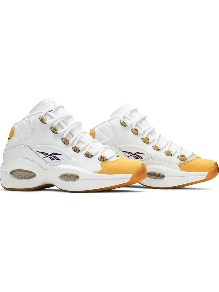 Кроссовки question mid gs 'yellow toe' Reebok — изображение 8 из 8, желтый