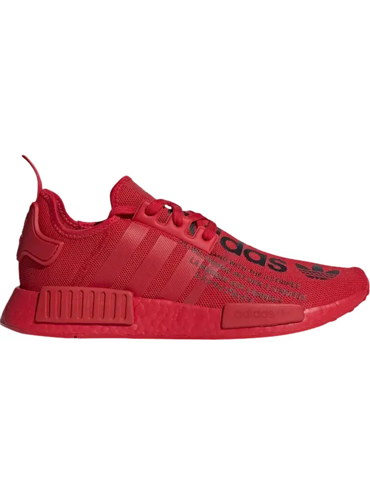 Кроссовки Adidas NMD_R1 'Big Logo Print' — изображение 1 из 1, красный