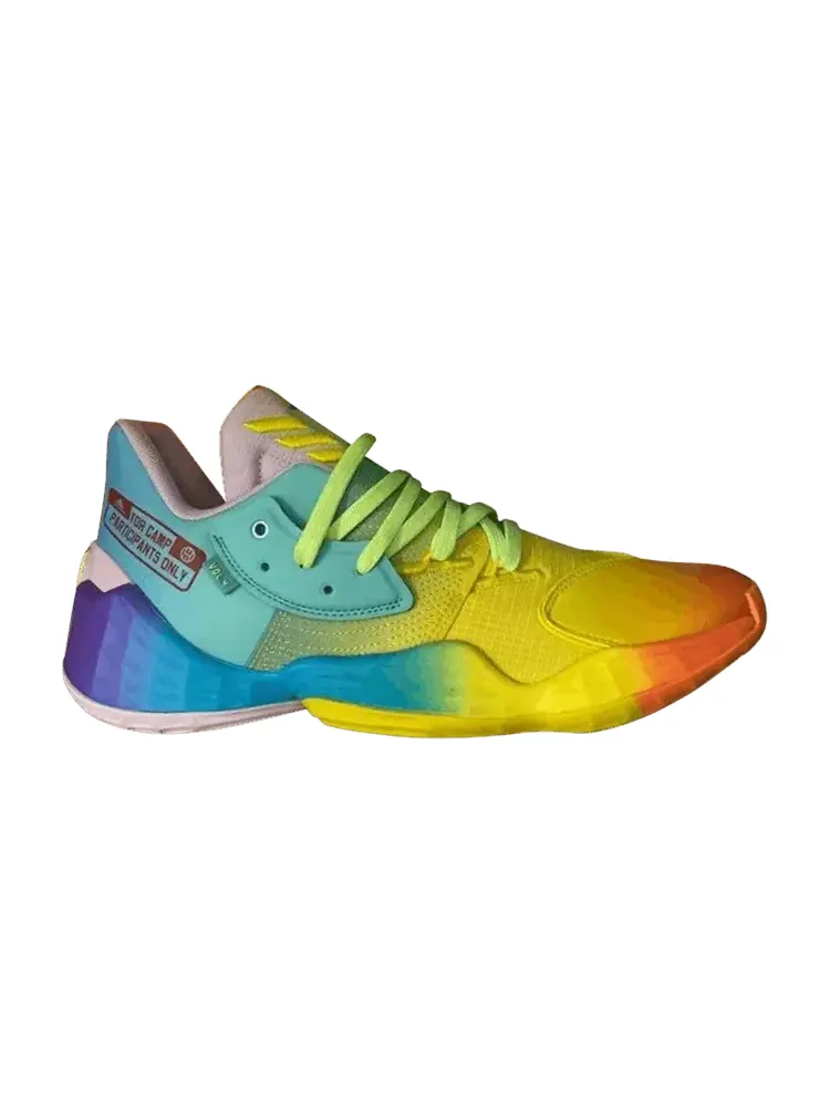Кроссовки adidas Harden Vol. 4 'Camp' — изображение 1 из 1, фиолетовый/желтый/синий