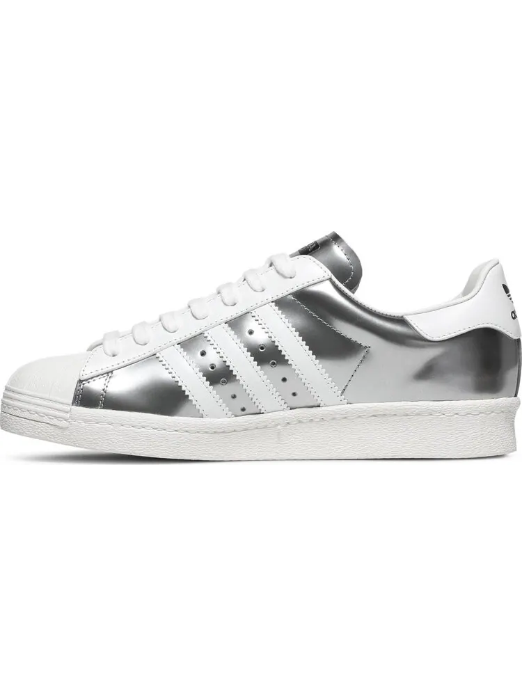 Кроссовки Adidas Prada x Superstar 'Silver Metallic' — изображение 3 из 8, серебряный