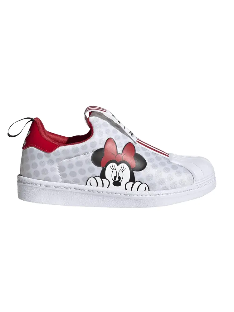 Кроссовки adidas Disney x Superstar 360 X J 'Minnie Mouse' — изображение 1 из 1, белый//черный
