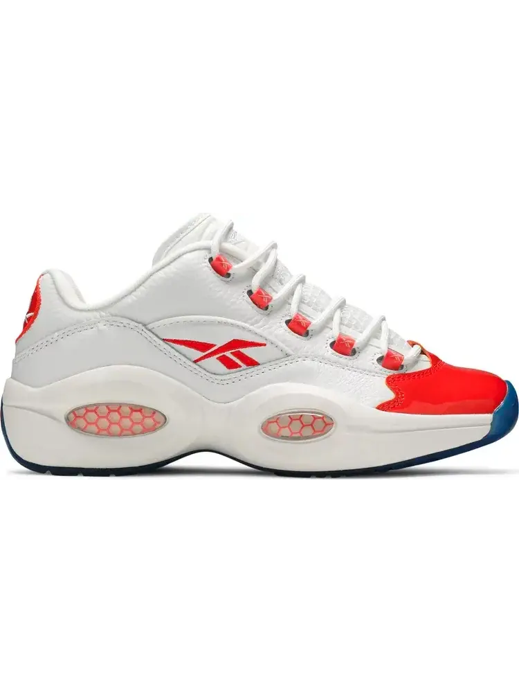 Кроссовки question low patent 'vivid orange' Reebok, апельсин — изображение 1 из 8, оранжевый