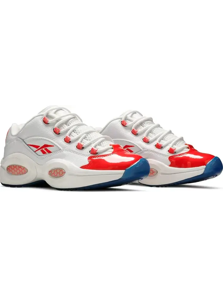 Кроссовки question low patent 'vivid orange' Reebok, апельсин — изображение 8 из 8, оранжевый