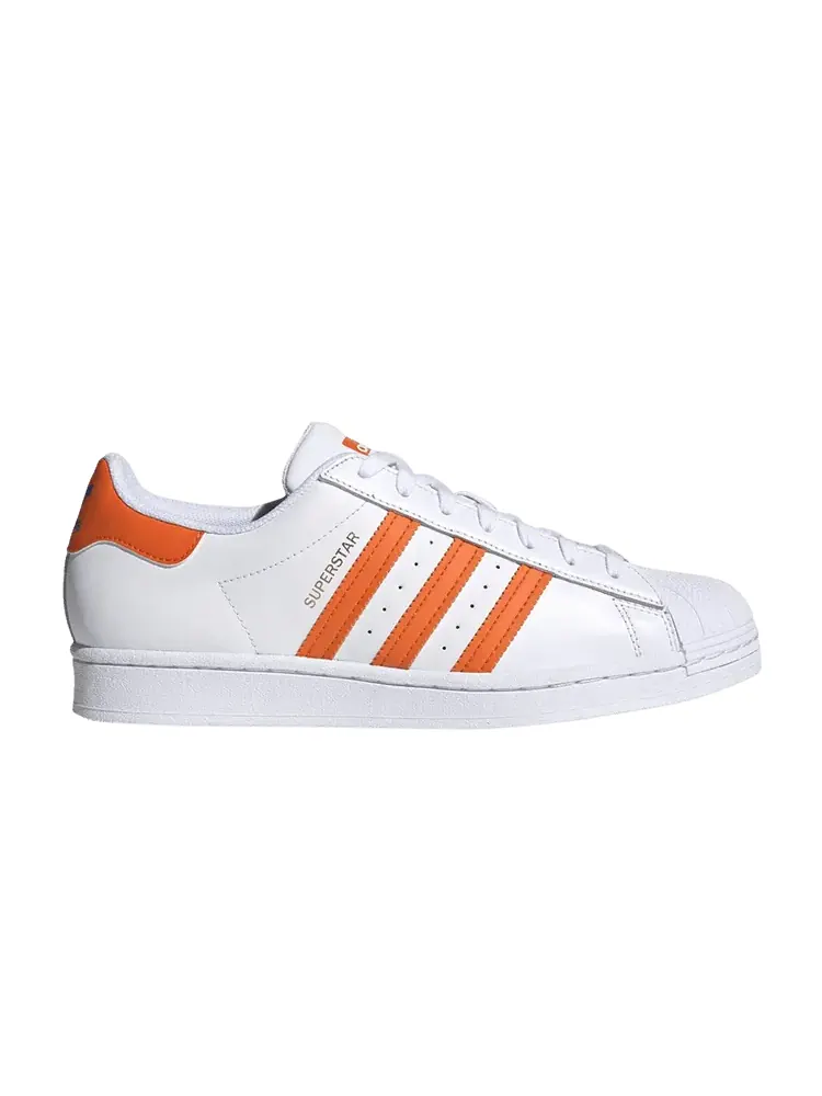 Кроссовки adidas Superstar 'Knicks' — изображение 1 из 1, белый/оранжевый/синий