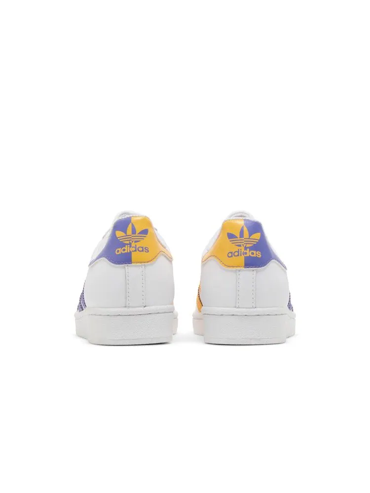 Кроссовки Adidas Superstar, Lakers — изображение 6 из 8, белый