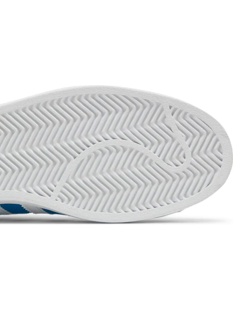 Кроссовки Adidas Superstar 'Bright Blue White' — изображение 5 из 8, синий