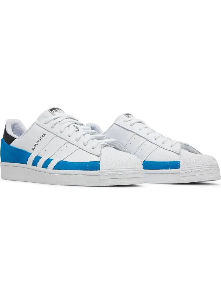 Кроссовки Adidas Superstar 'Bright Blue White' — изображение 8 из 8, синий
