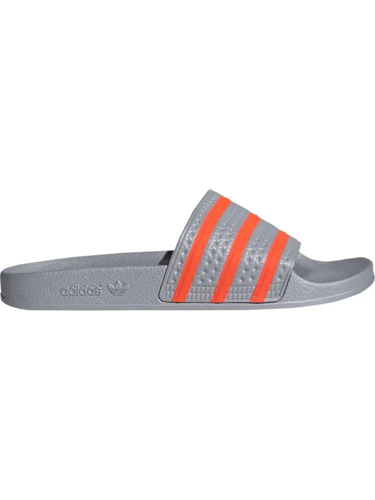 Сандалии Adidas Adilette Slide 'Halo Silver Solar Red' — изображение 1 из 1, серебряный
