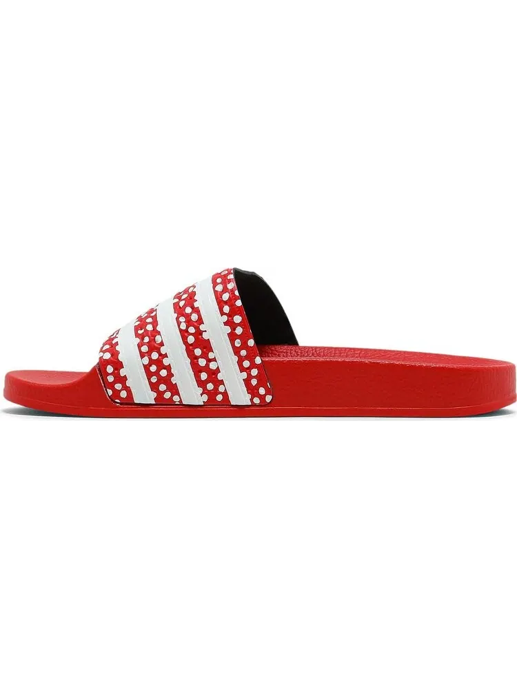Сандалии Adidas Wmns Adilette Slide 'Polka - Vivid Red' — изображение 3 из 8, красный