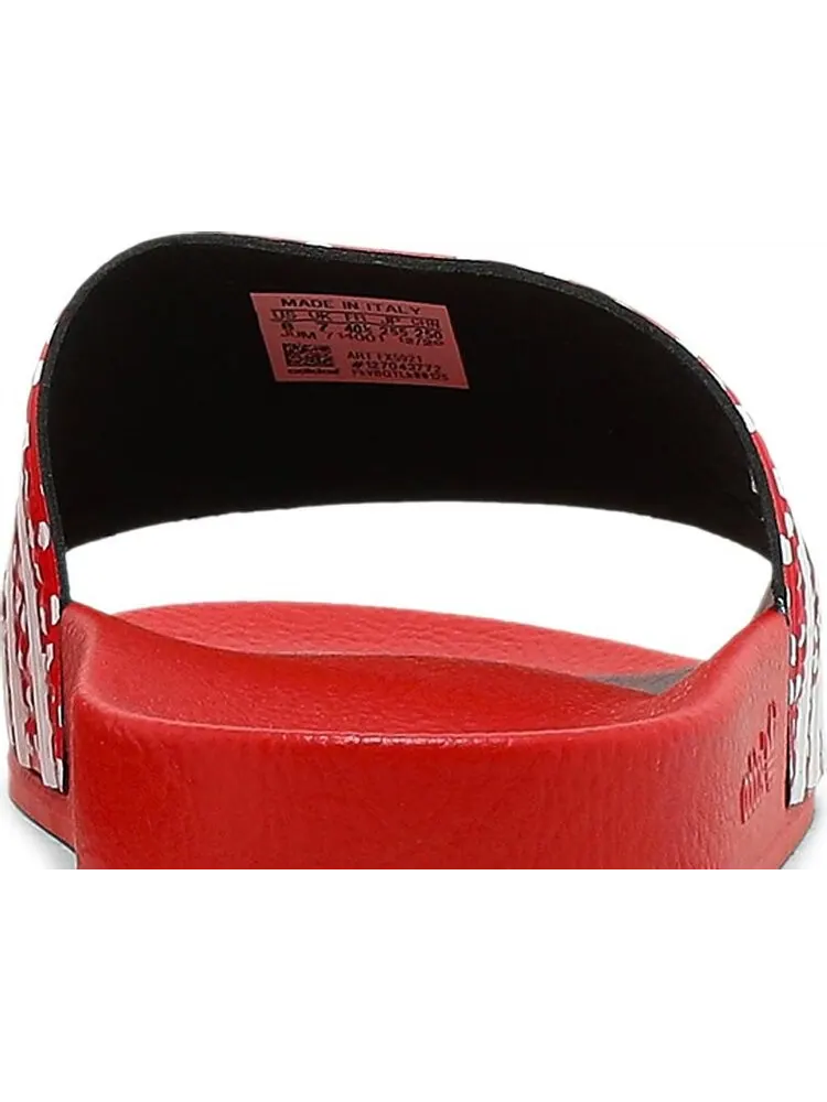 Сандалии Adidas Wmns Adilette Slide 'Polka - Vivid Red' — изображение 7 из 8, красный