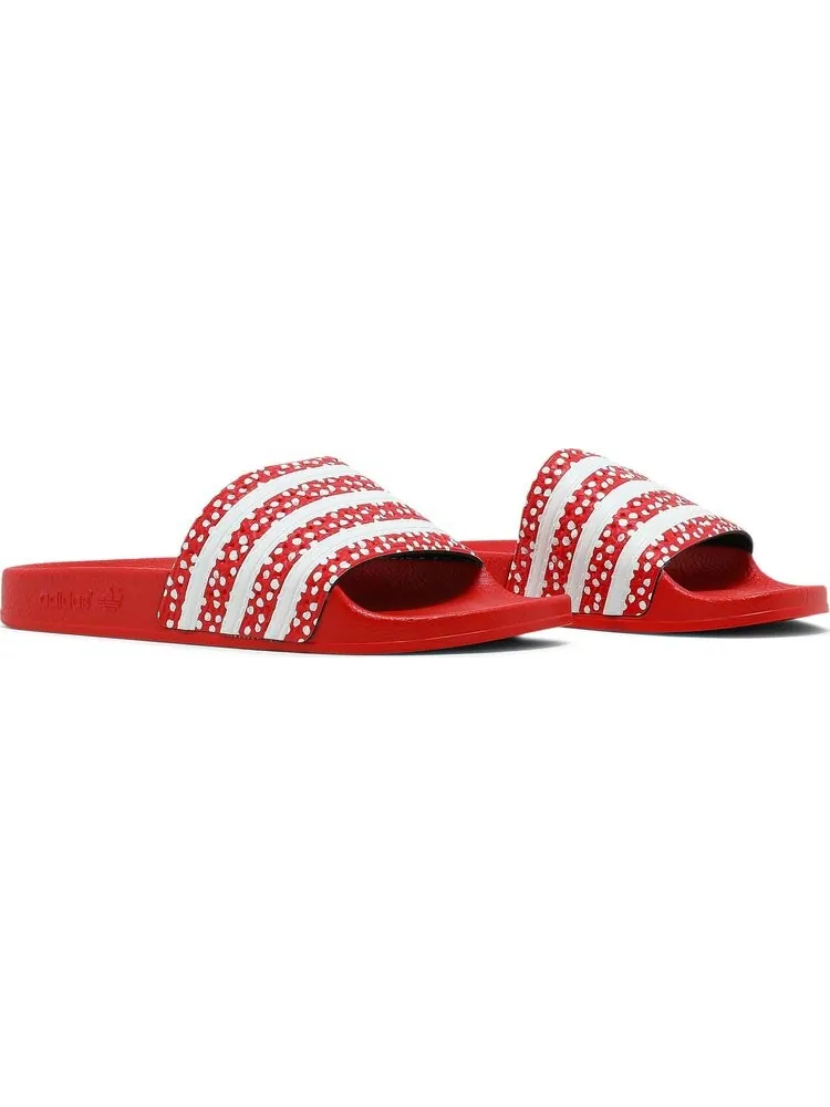 Сандалии Adidas Wmns Adilette Slide 'Polka - Vivid Red' — изображение 8 из 8, красный