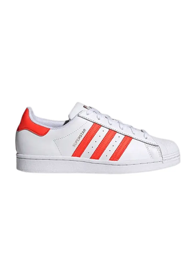 Кроссовки adidas Wmns Superstar 'White Scarlet' — изображение 1 из 1, белый/красный