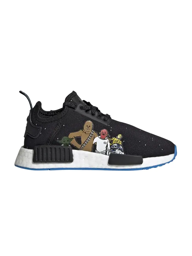 Кроссовки Adidas Star Wars x NMD_R1 Little Kid — изображение 1 из 1, черный