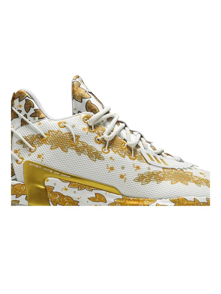 Кроссовки Adidas Ric Flair x Dame 7 — изображение 2 из 4, белый