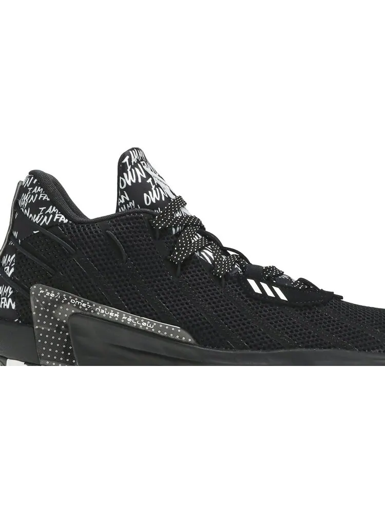 Кроссовки Adidas Dame 7 'I Am My Own Fan - Core Black' — изображение 2 из 8, черный