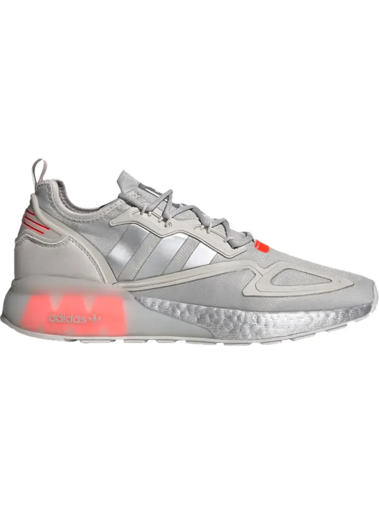 Кроссовки Adidas ZX 2K Boost 'Grey Silver Metallic' — изображение 1 из 1, серый