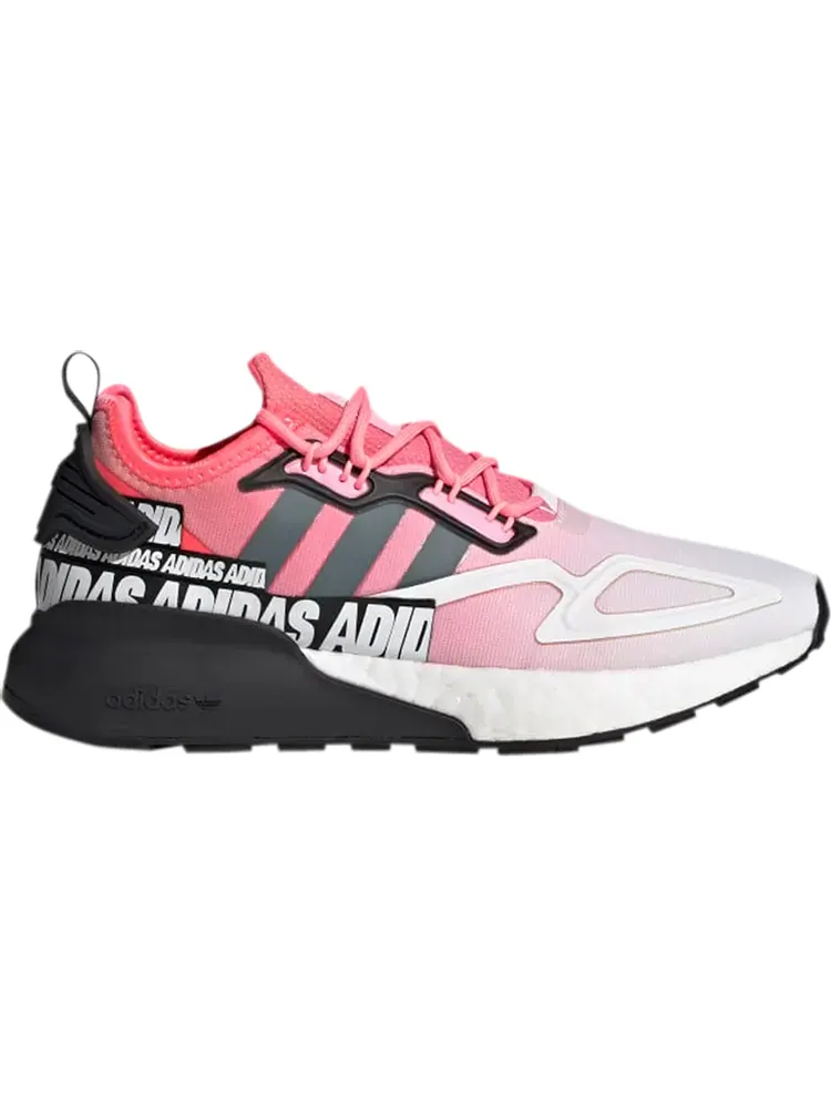 Кроссовки Adidas Wmns ZX 2K Boost 'Wordmark Heel Stripe - Semi Solar Red' — изображение 1 из 1, красный