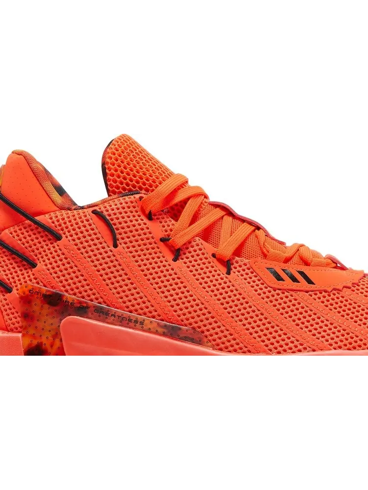Кроссовки Adidas Dame 7 'Fire Inside' — изображение 2 из 8, красный
