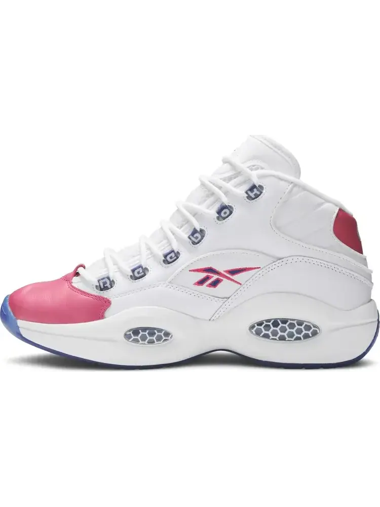 Кроссовки eric emanuel x question mid 'pink toe' Reebok — изображение 3 из 8, розовый