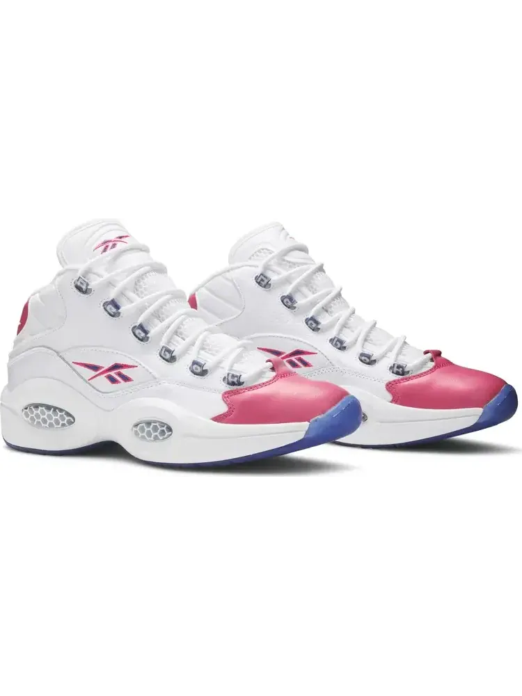 Кроссовки eric emanuel x question mid 'pink toe' Reebok — изображение 8 из 8, розовый