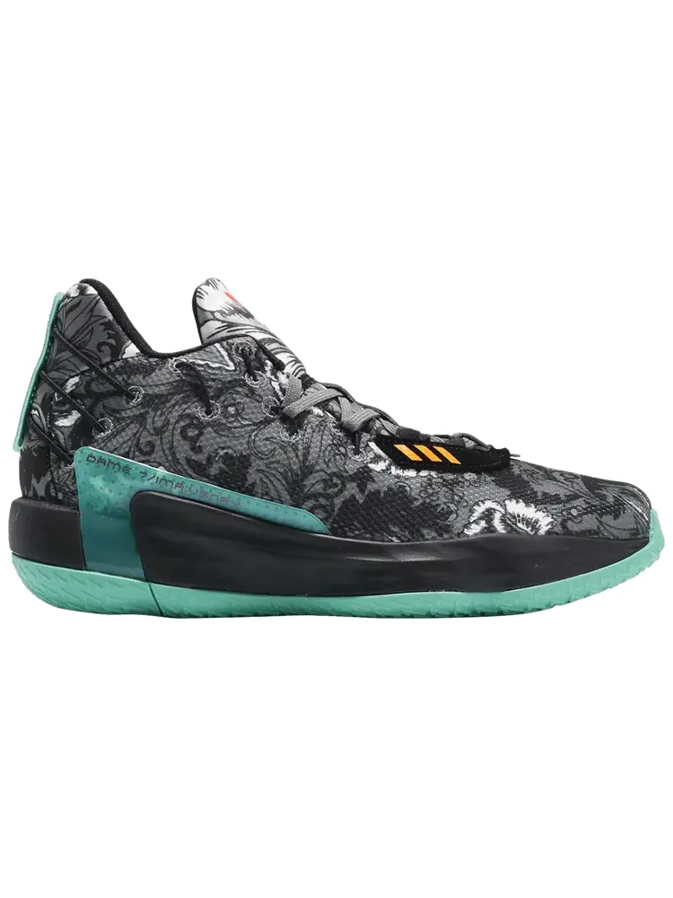 Кроссовки adidas Dame 7 GCA 'Floral' — изображение 1 из 1, черный