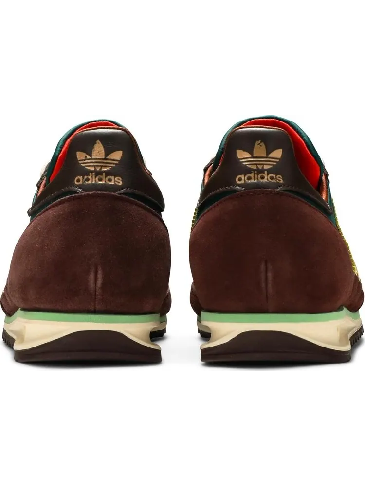Кроссовки Adidas Wales Bonner x SL72 'Hemp Maroon' — изображение 6 из 8, зеленый