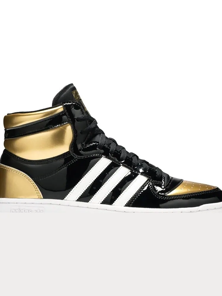 Кроссовки Adidas Top Ten RB 'Black Gold Patent' — изображение 2 из 8, черный