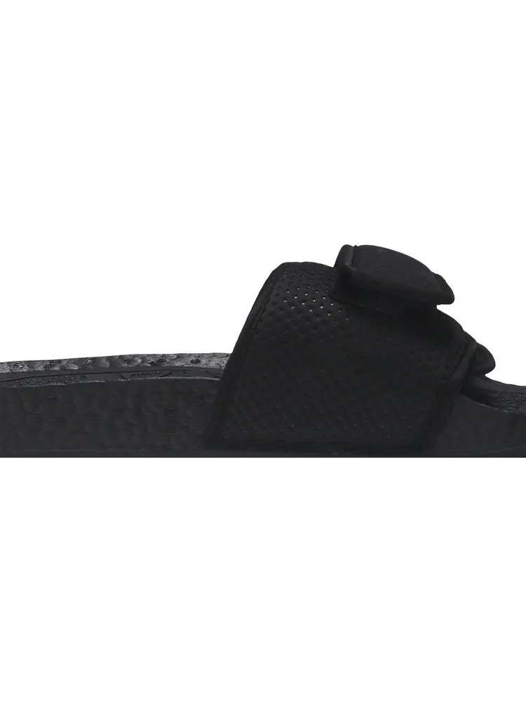 Сандалии Adidas Pharrell x Boost Slides 'Triple Black' — изображение 2 из 8, черный