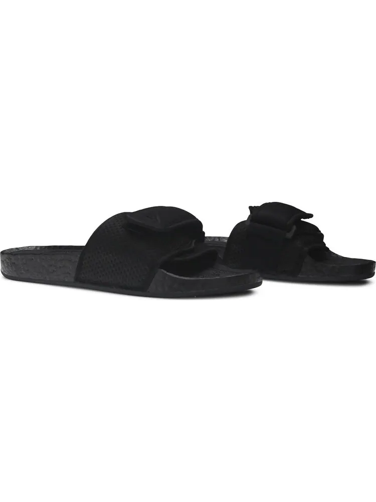 Сандалии Adidas Pharrell x Boost Slides 'Triple Black' — изображение 8 из 8, черный