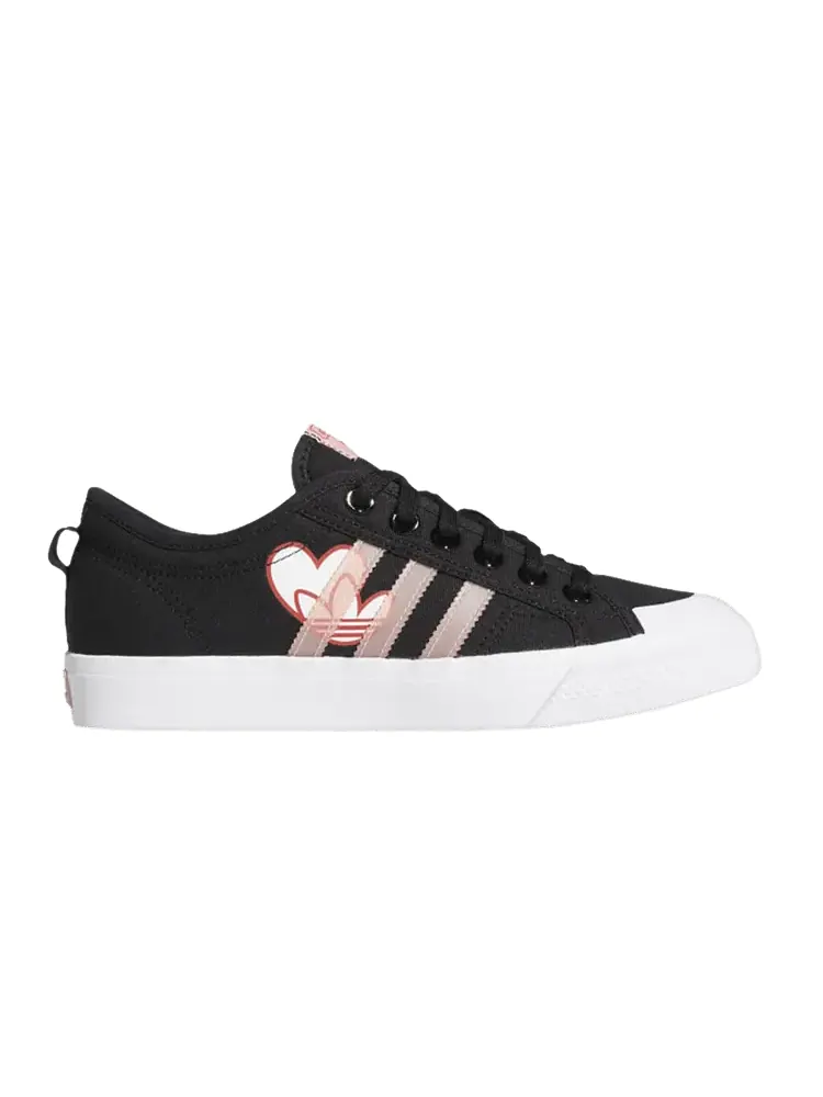 Кроссовки adidas Wmns Nizza 'Valentine's Day' — изображение 1 из 1, черный/белый/красный