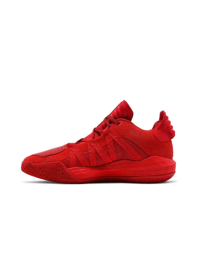 Кроссовки Dame 6 Leather 'Scarlet' — изображение 3 из 8, алый