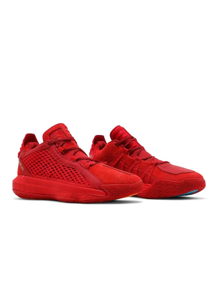 Кроссовки Dame 6 Leather 'Scarlet' — изображение 8 из 8, алый