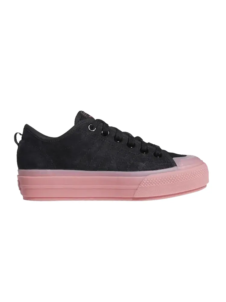 Кроссовки adidas Wmns Nizza RF 'Black Hazy Rose' — изображение 1 из 1, черный/черный/розовый