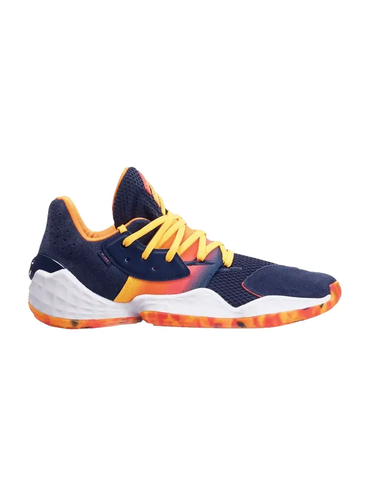 Кроссовки Adidas Harden Vol. 4 — изображение 1 из 1, индиго золотистый